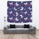 Colorful Butterfly Flower Pattern.Eps Wall Tapestry