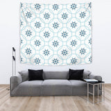 Nautical Steering Wheel Chain Wall Tapestry