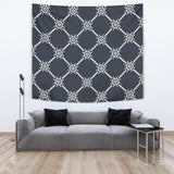 Nautical Steering Wheel Rope Pattern Wall Tapestry