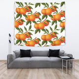 Oranges Pattern Background Wall Tapestry