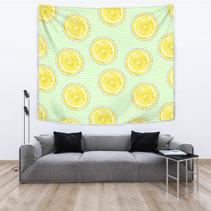 Slice Of Lemon Pattern Wall Tapestry