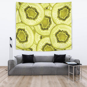 Sliced Kiwi Pattern Wall Tapestry