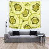 Sliced Kiwi Pattern Wall Tapestry