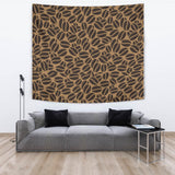 Coffee Bean On Brown Background Wall Tapestry