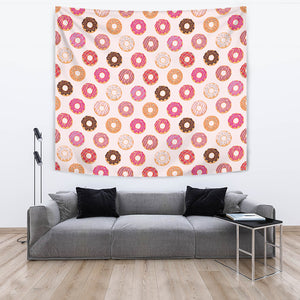 Colorful Donut Pattern Wall Tapestry