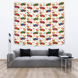 Corgi Christmas Pattern Wall Tapestry