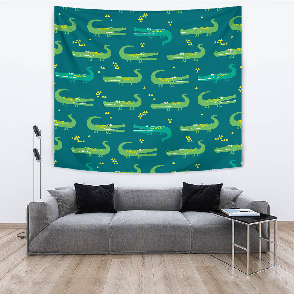Crocodile Pattern Wall Tapestry