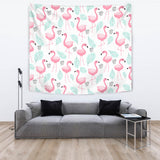 Cute Flamingo Pattern Wall Tapestry