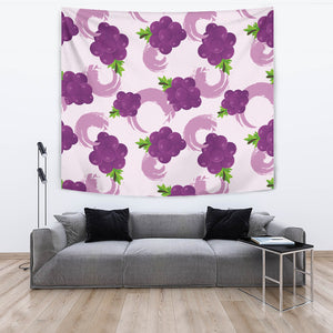 Cute Grape Pattern Wall Tapestry