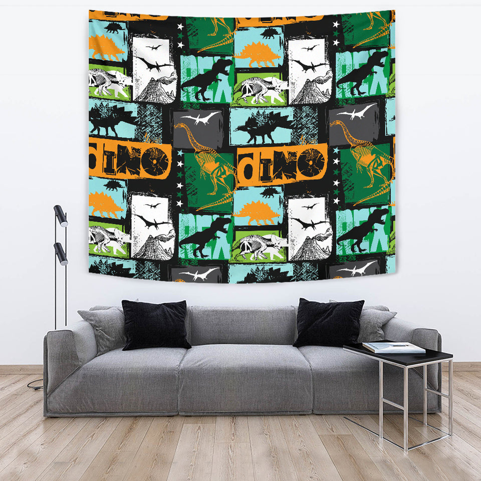 Dinosaurs Print Pattern Wall Tapestry