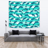 Dolphin Sea Pattern Wall Tapestry