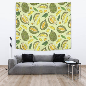 Durian Leaves Pattern Background Wall Tapestry