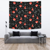 Fox Sleeping Fox Pattern Wall Tapestry