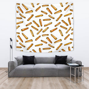 French Fries Potato Pattern Wall Tapestry