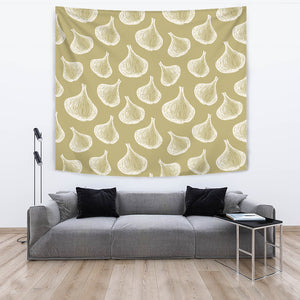 Garlic Design Pattern Wall Tapestry