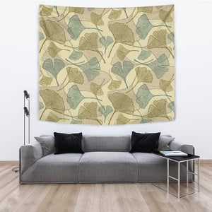 Ginkgo Leaves Design Pattern Wall Tapestry