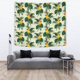 Beautiful Parrot Palm Leaves Pattern Wall Tapestry