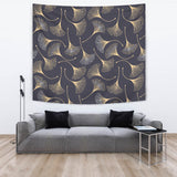 Gold Ginkgo Leaves Wall Tapestry
