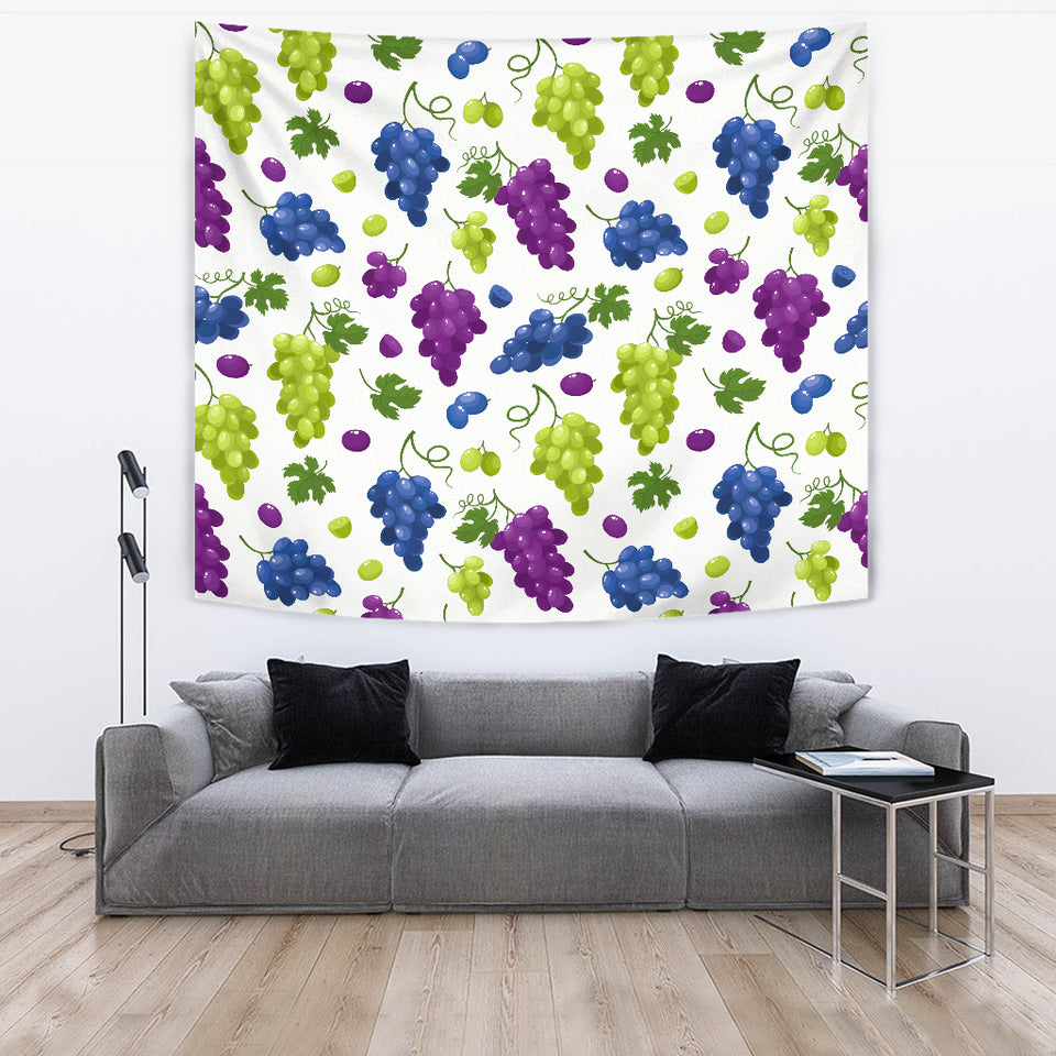 Grape Pattern Wall Tapestry