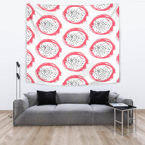 Hand Drawn Dragon Fruit Wall Tapestry
