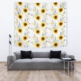 Beautiful Sunflowers Pattern Wall Tapestry