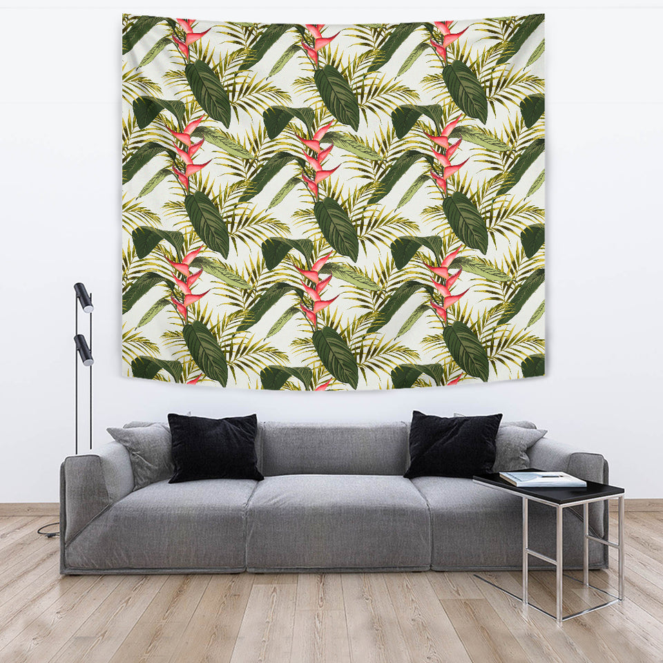 Heliconia Pattern Wall Tapestry