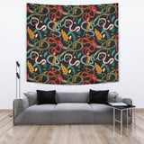 Colorful Snake Plant Pattern Wall Tapestry