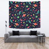 Colorful Space Pattern Planet Star Wall Tapestry
