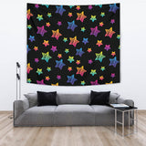 Colorful Star Pattern Wall Tapestry