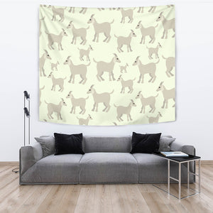 Little Young Goat Pattern Wall Tapestry