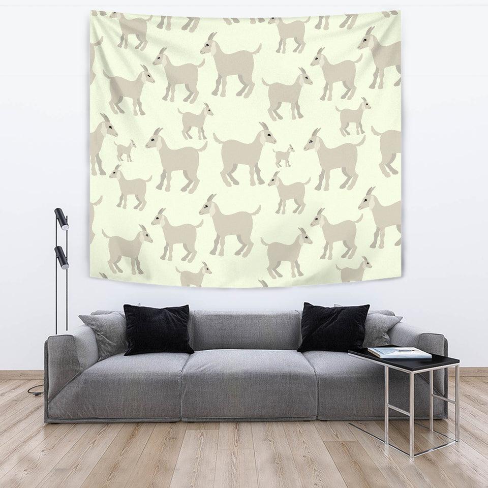 Little Young Goat Pattern Wall Tapestry
