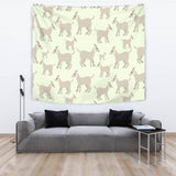Little Young Goat Pattern Wall Tapestry