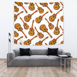 Paint Guitar Pattern Wall Tapestry