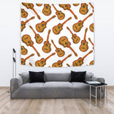 Paint Guitar Pattern Wall Tapestry