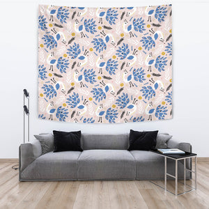 Cute Peacock Pattern Wall Tapestry