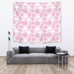 Sketch Guava Pattern Wall Tapestry