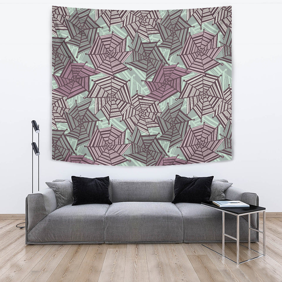 Spider Web Cobweb Design Color Pattern Wall Tapestry