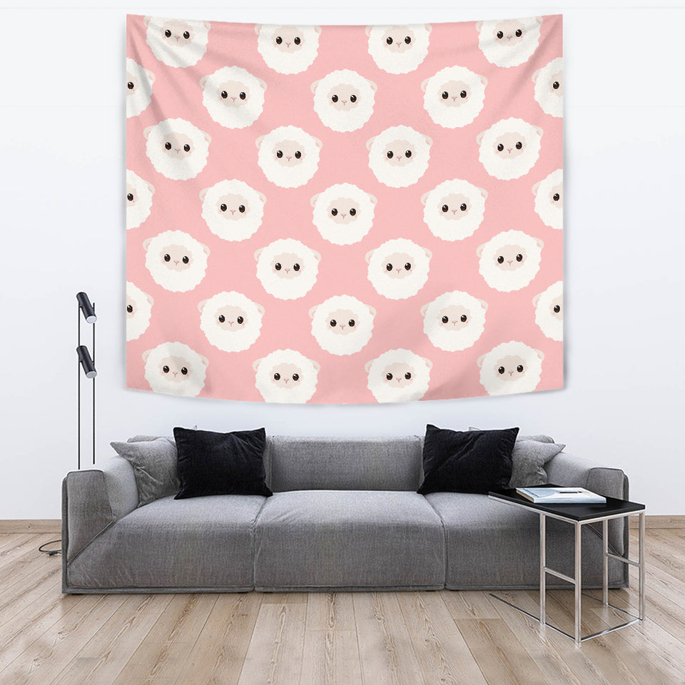 Cute Sheep Pattern Wall Tapestry