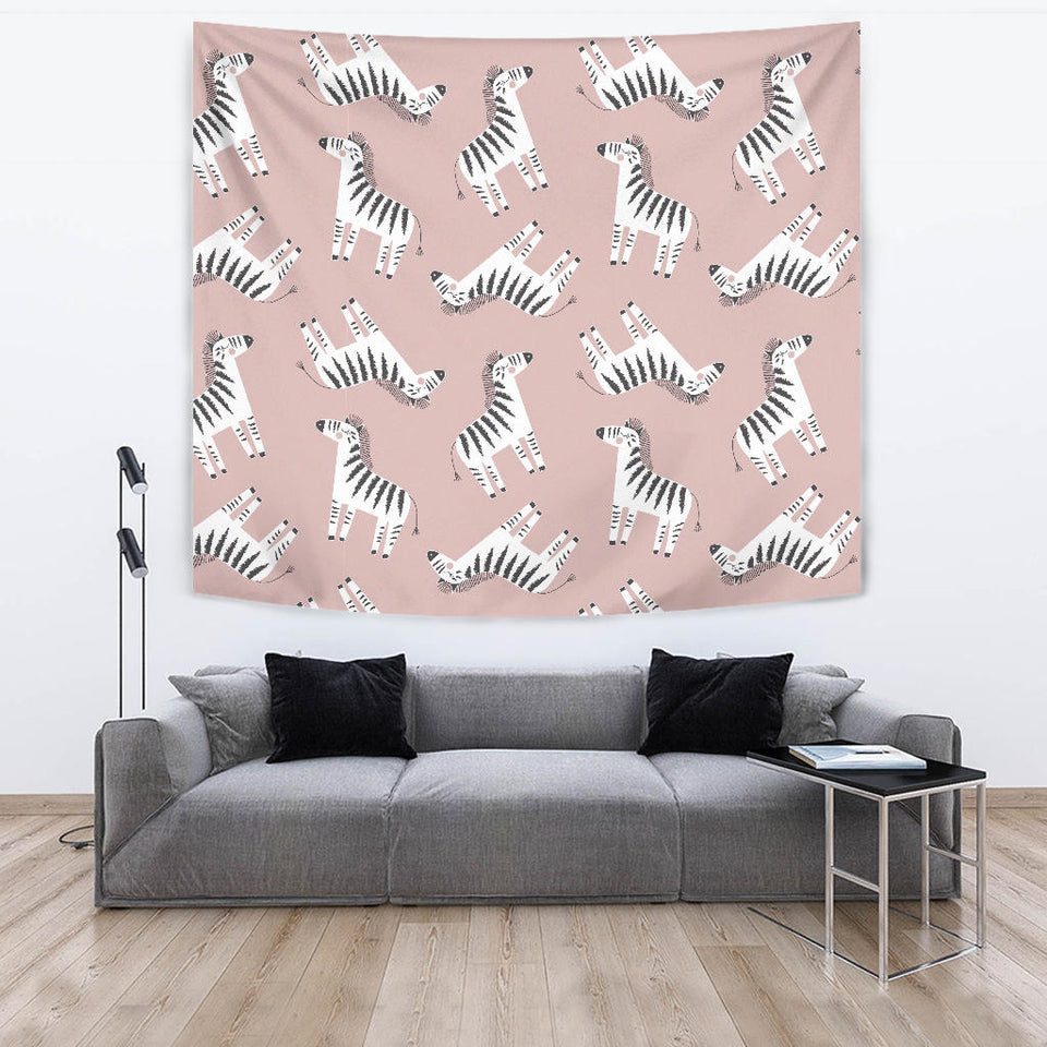 Cute Zebra Pattern Wall Tapestry