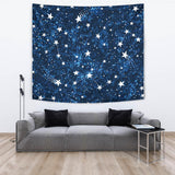Night Sky Star Pattern Wall Tapestry