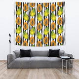 Papaya Design Pattern Wall Tapestry