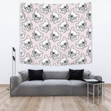 Cute French Bulldog Pattern Wall Tapestry