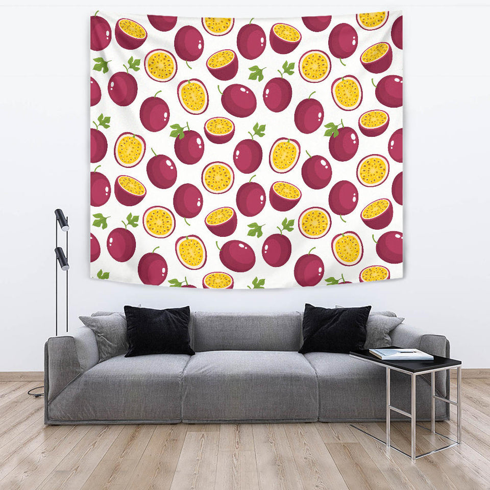 Passion Fruit Design Pattern Wall Tapestry