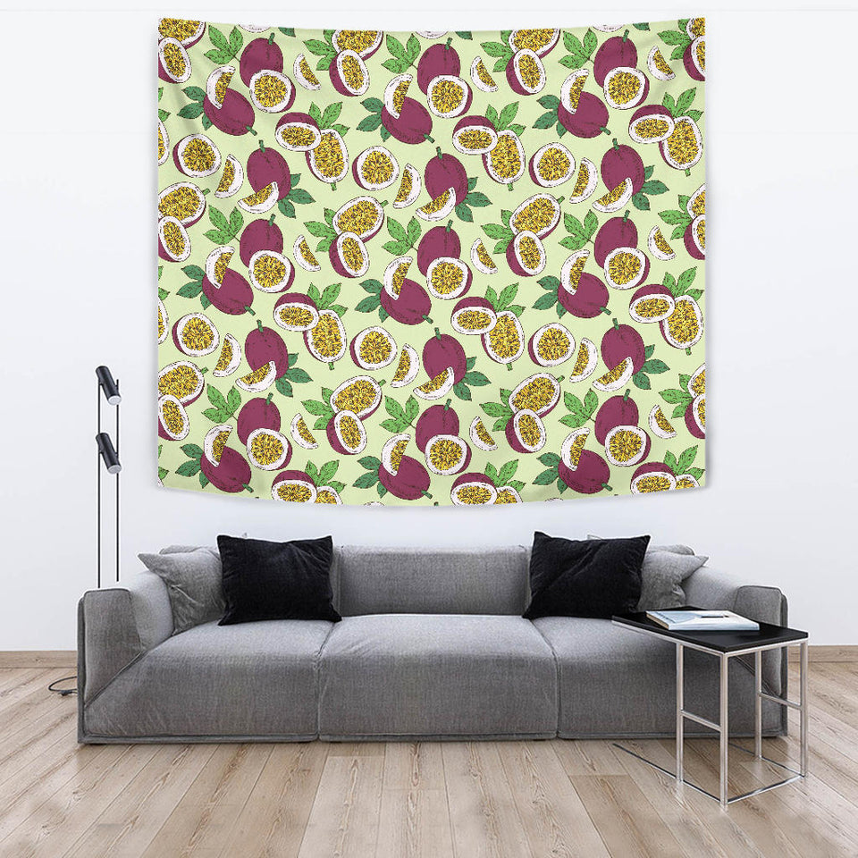 Passion Fruit Pattern Wall Tapestry