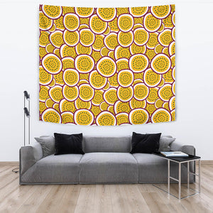 Passion Fruits Slice Pattern Wall Tapestry