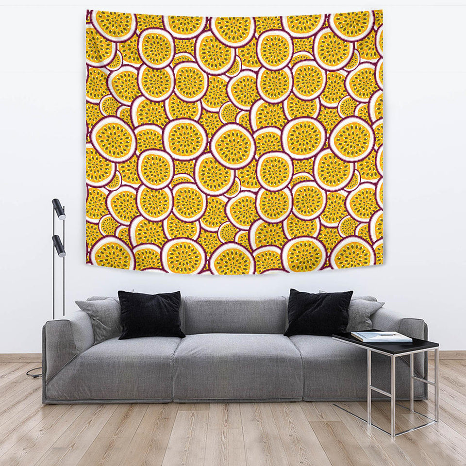 Passion Fruits Slice Pattern Wall Tapestry