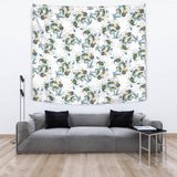 Peacock Feather Pattern Wall Tapestry