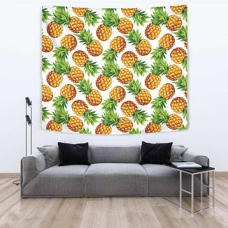 Pineapples Design Pattern Wall Tapestry