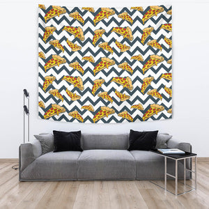 Pizza Design Pattern Wall Tapestry