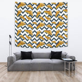 Pizza Design Pattern Wall Tapestry